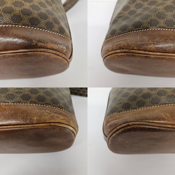 Celine Vintage Macadam Sac Seau Drawstring Bucket Bag in Canvas and Leather - Picture 9 of 16